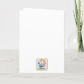 Grüne Katze und Fluss: Ein kubistischer Tribut Dankeskarte (Rückseite)