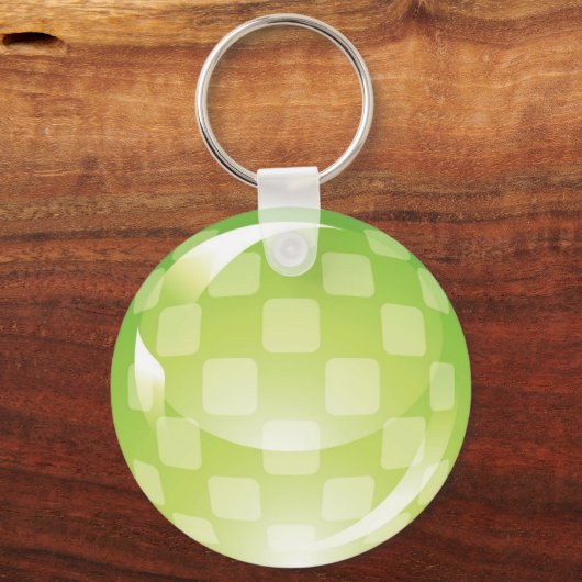 Grüne Kegelfläche Schlüsselanhänger (Vorderseite)