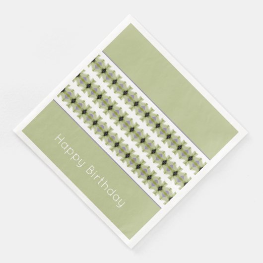 Grüne Keilwinkel und Weiß Serviette (Ecke)