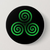 Grüne Keltertraube Button (Vorderseite)