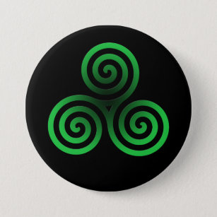 Grüne Keltertraube Button