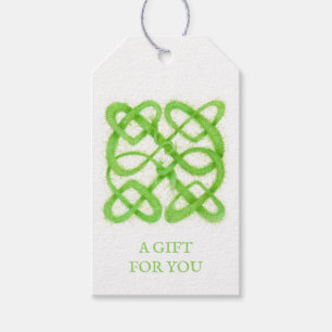 GRÜNE KELTISCHE KNOTEN Geschenkanhänger