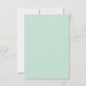 Grüne keltische Kranzhochzeit Save The Date (Rückseite)