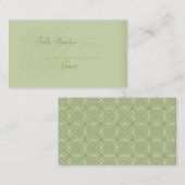 Grüne keltische Platzkarten für Hochzeitstiche (Vorne/Hinten)