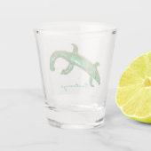 Grüne Keramik Schnapsglas (Rückseite)