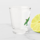 Grüne Keramik Schnapsglas (Links)