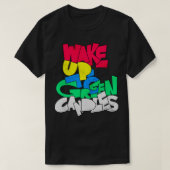 Grüne Kerzen T-Shirt (Design vorne)