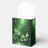 Grüne Kerzen Weihnachtsgeschenkbox Geschenkschachtel (Geöffnet)