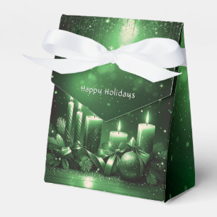 Grüne Kerzen Weihnachtsgeschenkbox Geschenkschachtel