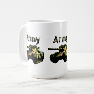 Grüne Khaki-Armee-Tank, Kaffeetasse