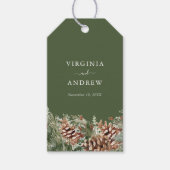 Grüne Kiefer Geschenkanhänger (Vorderseite)