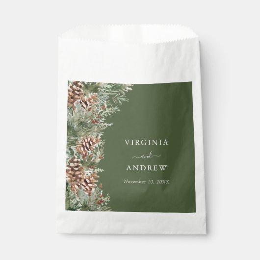 Grüne Kiefer Geschenktütchen (Vorderseite)