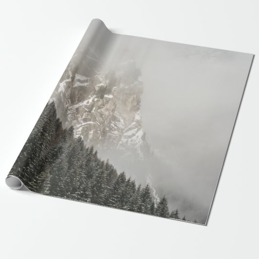GRÜNE KIEFERN GESCHENKPAPIER (Ungerollt)
