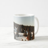 GRÜNE KIEFERN KAFFEETASSE (VorderseiteRechts)