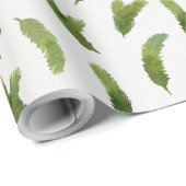 Grüne Kiefernbäume Weihnachten Geschenkpapier (Rolleneckpunkt)