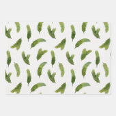 Grüne Kiefernbäume Weihnachten Geschenkpapier Set (Vorderseite 3)