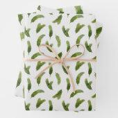 Grüne Kiefernbäume Weihnachten Geschenkpapier Set (Beispiel)
