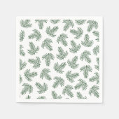 Grüne Kiefernhaine Serviette (Vorderseite)