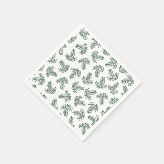 Grüne Kiefernhaine Serviette (Ecke)