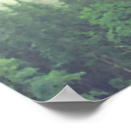 Grüne Kiefernwälder 25 Tafelübersicht Poster (Ecke)