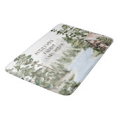 Grüne Kiefernwälder Familienhaus Badematte (Schrägansicht)