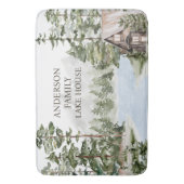 Grüne Kiefernwälder Familienhaus Badematte (Vorderseite Vertikal)