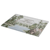 Grüne Kiefernwälder Familienhaus Schneidebrett (Ecke)