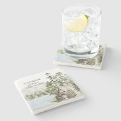 Grüne Kiefernwälder Familienhaus Steinuntersetzer (Seitenansicht)