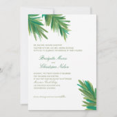 Grüne Kiefernwälder | Hochzeit Einladung (Vorderseite)