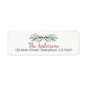 Grüne Kiefernwälder Rücksendeadressen-Aufkleber (Vorne)