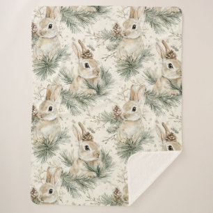 Grüne Kiefernzapfen Häschen Kaninchen   Sherpadecke