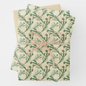 Grüne Kiefernzweige Weihnachten Geschenkpapier Set (Beispiel)