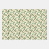 Grüne Kiefernzweige Weihnachten Geschenkpapier Set (Vorderseite)