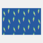 Grüne Kinderrakete Geschenkpapier Set (Vorderseite 3)