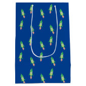 Grüne Kinderrakete Mittlere Geschenktüte (Rückseite)