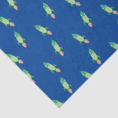 Grüne Kinderrakete Seidenpapier (Detail)
