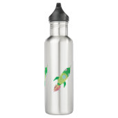 Grüne Kinderraketen Edelstahlflasche (Rechts)