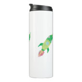 Grüne Kinderraketen Thermosbecher (Nach rechts gedreht)