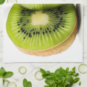 Grüne Kiwi Geschirrtuch (Gefaltet)