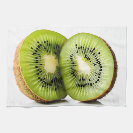 Grüne Kiwi Geschirrtuch (Horizontal)