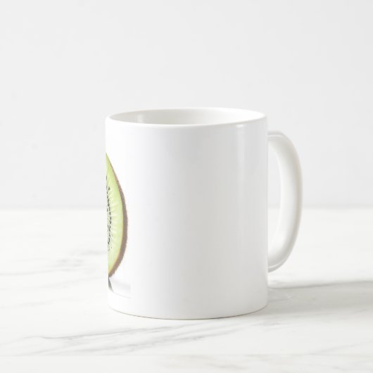 Grüne Kiwi Kaffeetasse (VorderseiteRechts)