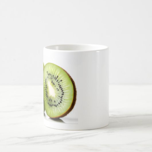 Grüne Kiwi Kaffeetasse (Mittel)