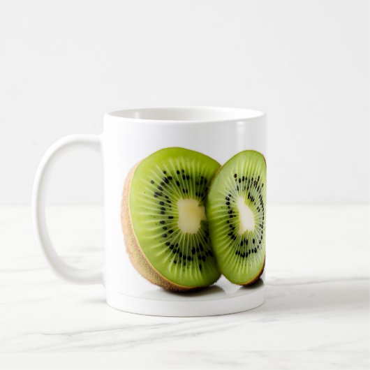 Grüne Kiwi Kaffeetasse (Links)