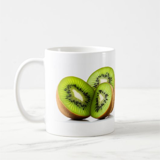 Grüne Kiwi Kaffeetasse (Links)