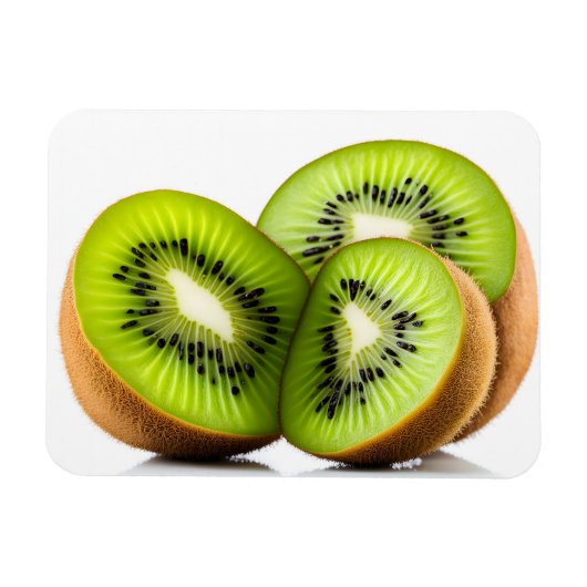 Grüne Kiwi Magnet (Horizontal)