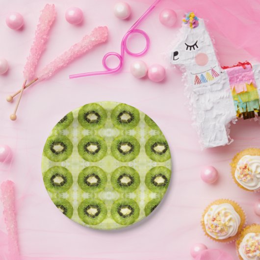 Grüne Kiwi-Papierplatte Pappteller (Party)