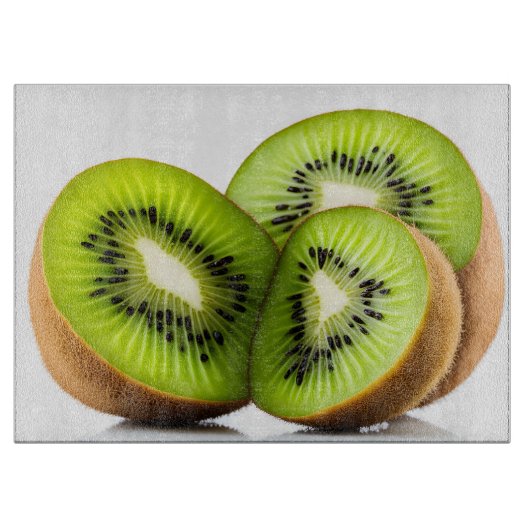 Grüne Kiwi Schneidebrett (Vorderseite)