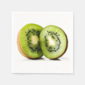 Grüne Kiwi Serviette (Vorderseite)