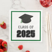 Grüne Klasse 2025 Serviette (Beispiel)