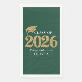 Grüne Klasse 2026 Serviette (Vorderseite)